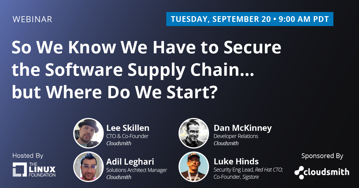 Webinar On Software Supply Chain Security Hosted By The Linux ...